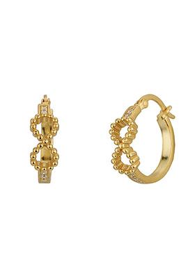 Gold Plated CZ Stone Earrings