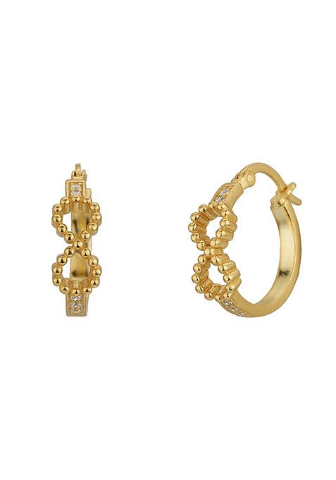 Gold Plated CZ Stone Earrings