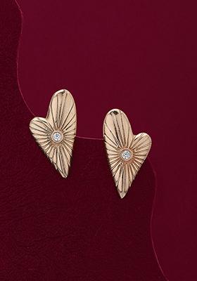 Rose Gold Plated Cubic Zirconia Earrings