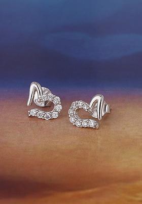 Silver Plated Rhodium Plated Earrings