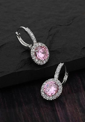 Silver Plated Circular Earrings