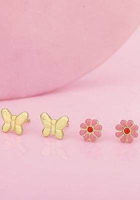 Gold Plated Plated Kids Earrings