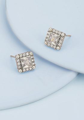 Silver Plated  Pearl Earrings