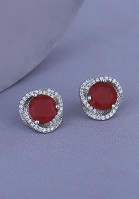 Silver Plated Rhodium Plated Earrings