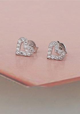 Silver Plated Rhodium Plated Earrings