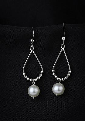Silver Plated Pearl Earrings