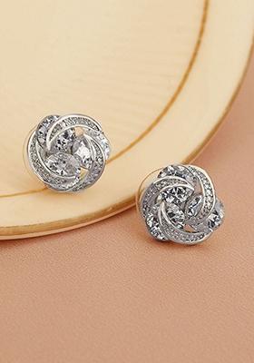 Silver Plated Rhodium Plated Earrings