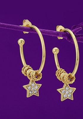 Gold Plated Cz Studded Earrings