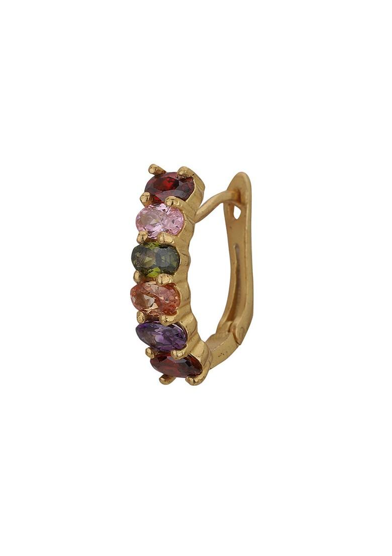 Multicolour Circular Earrings - Indya