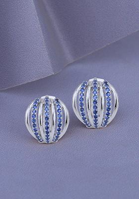 Silver Plated Circular Earrings