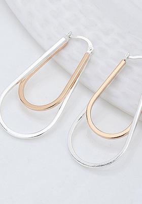 Silver Plated Rhodium Plated Earrings