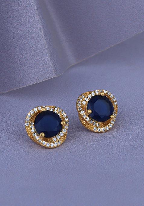Gold Plated Contemporary Earrings