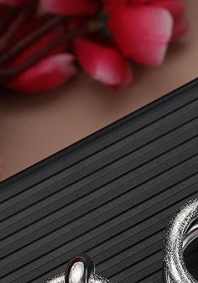 Silver Plated Matte Contemporary Stud Earrings