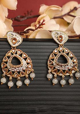 Grey Cubic Zirconia Drop Earrings