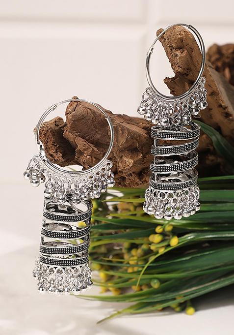Silver Plated Hoop Earrings