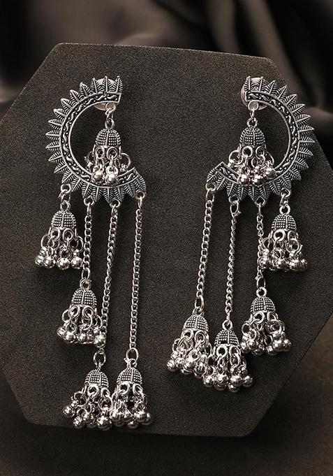 Silver Plated Drop Earrings