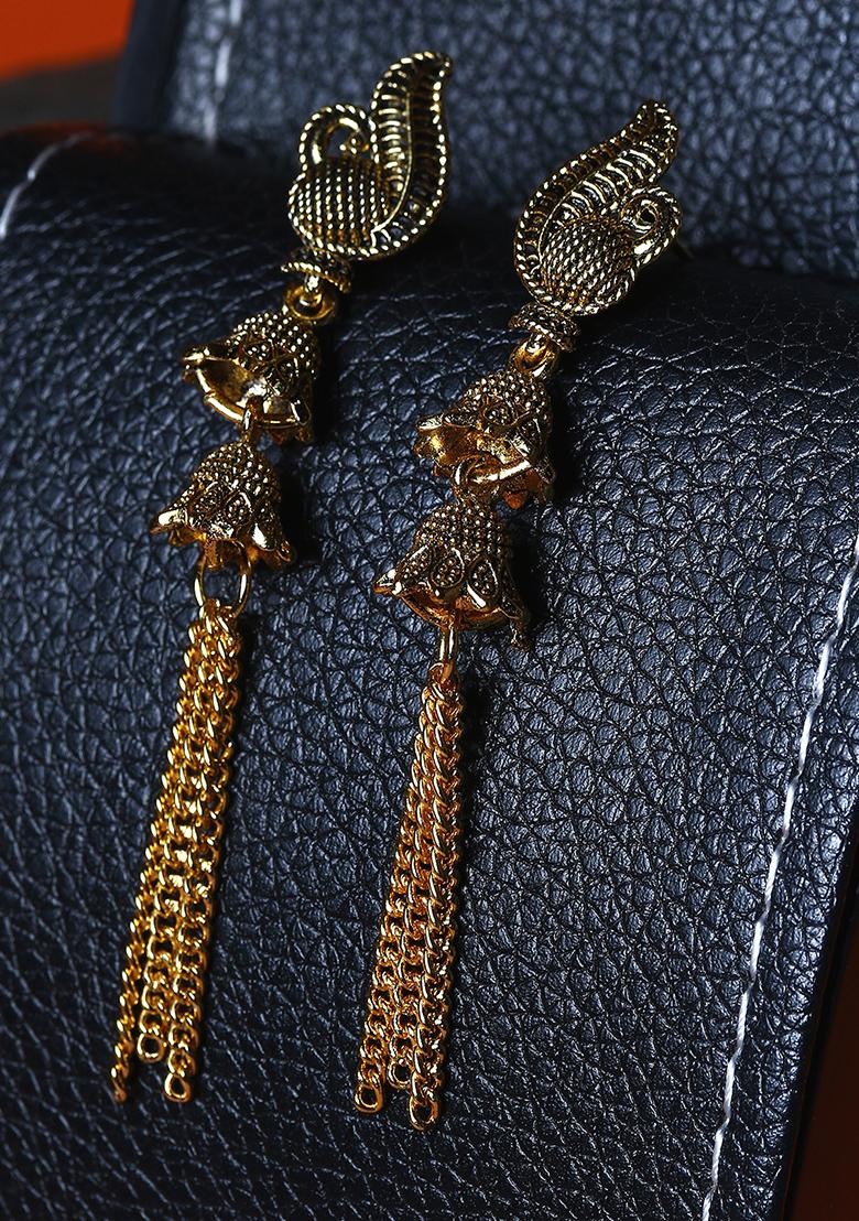 Gold Plated Jhumka Earrings