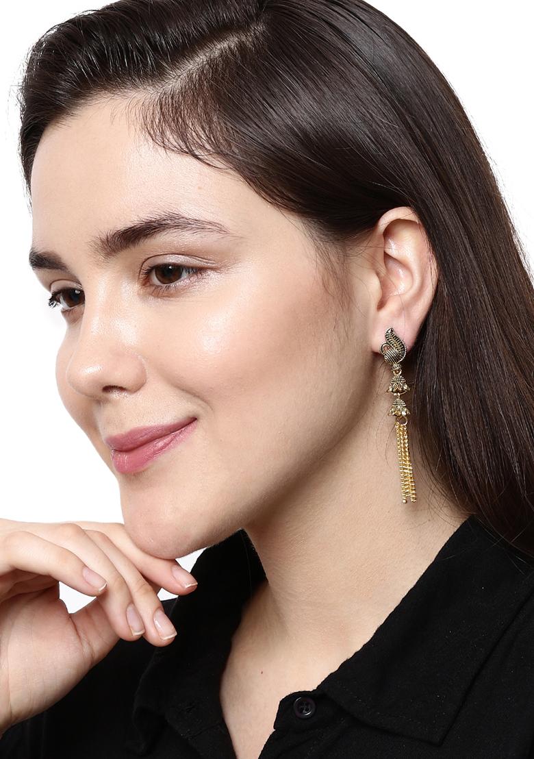 Gold Plated Jhumka Earrings