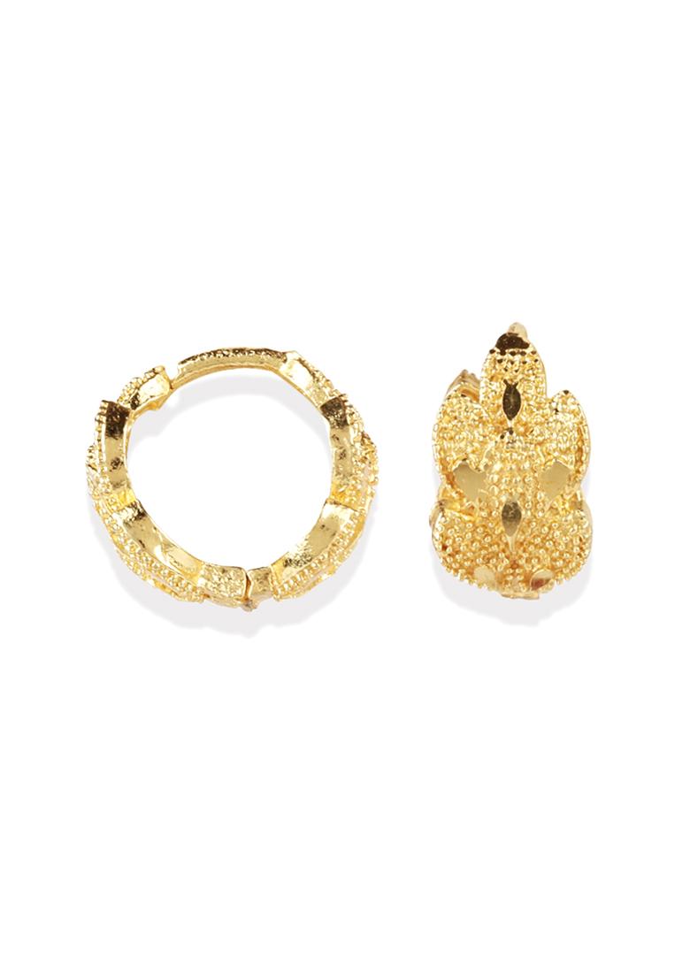 Gold Plated Hoop Earrings - Indya