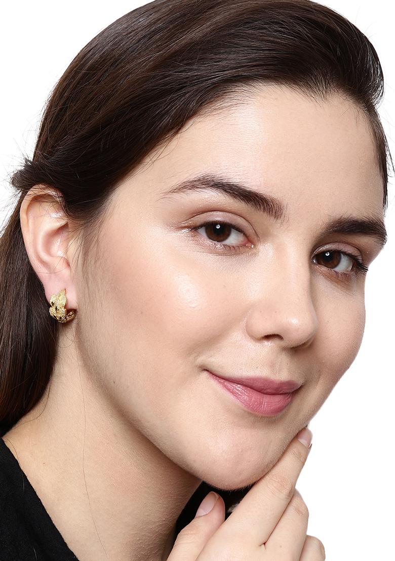 Gold Plated Hoop Earrings - Indya