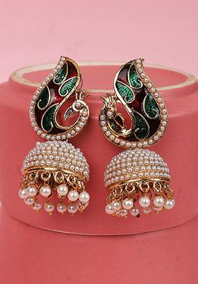 Multicolour Bead Dangler Earrings