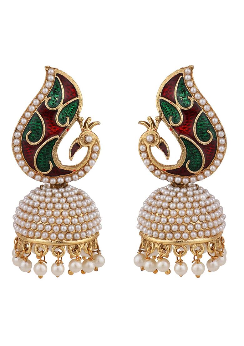 Multicolour Bead Dangler Earrings