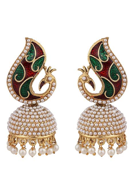 Multicolour Bead Dangler Earrings