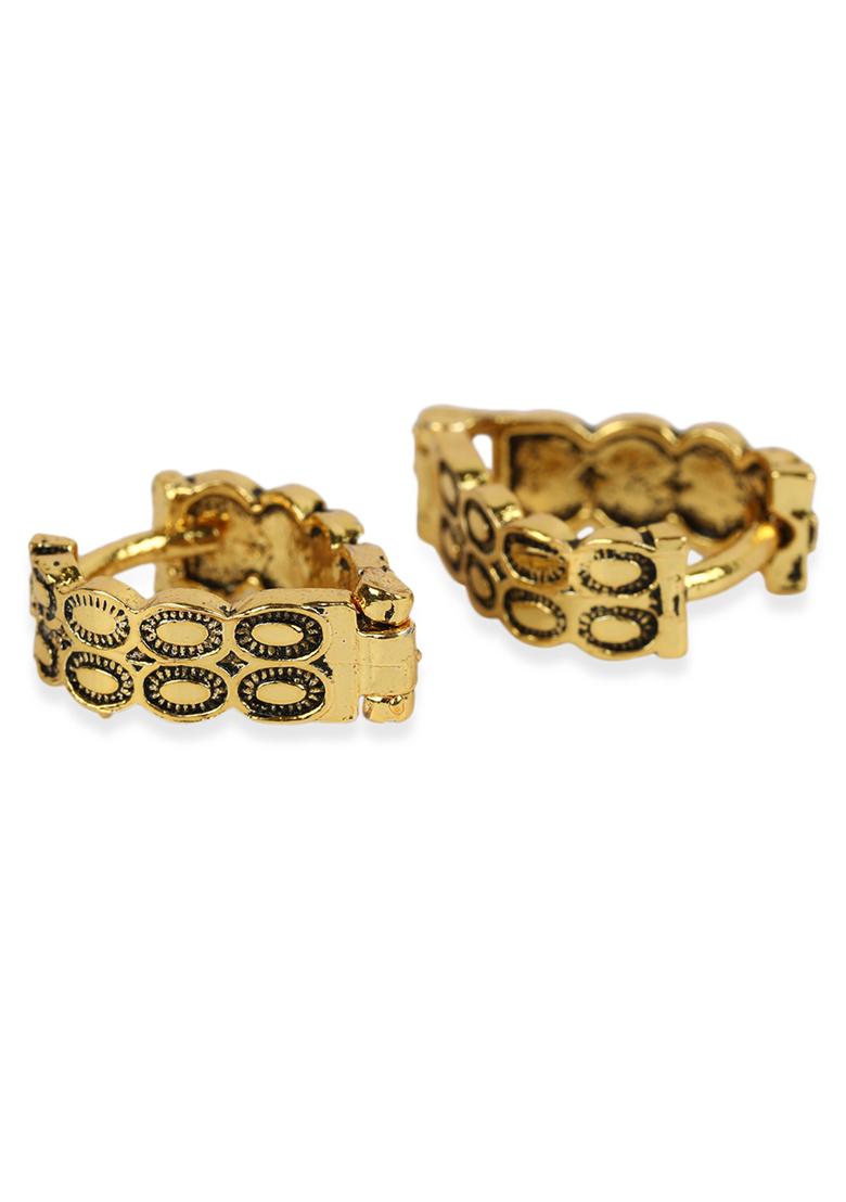 Gold Plated Hoop Earrings - Indya