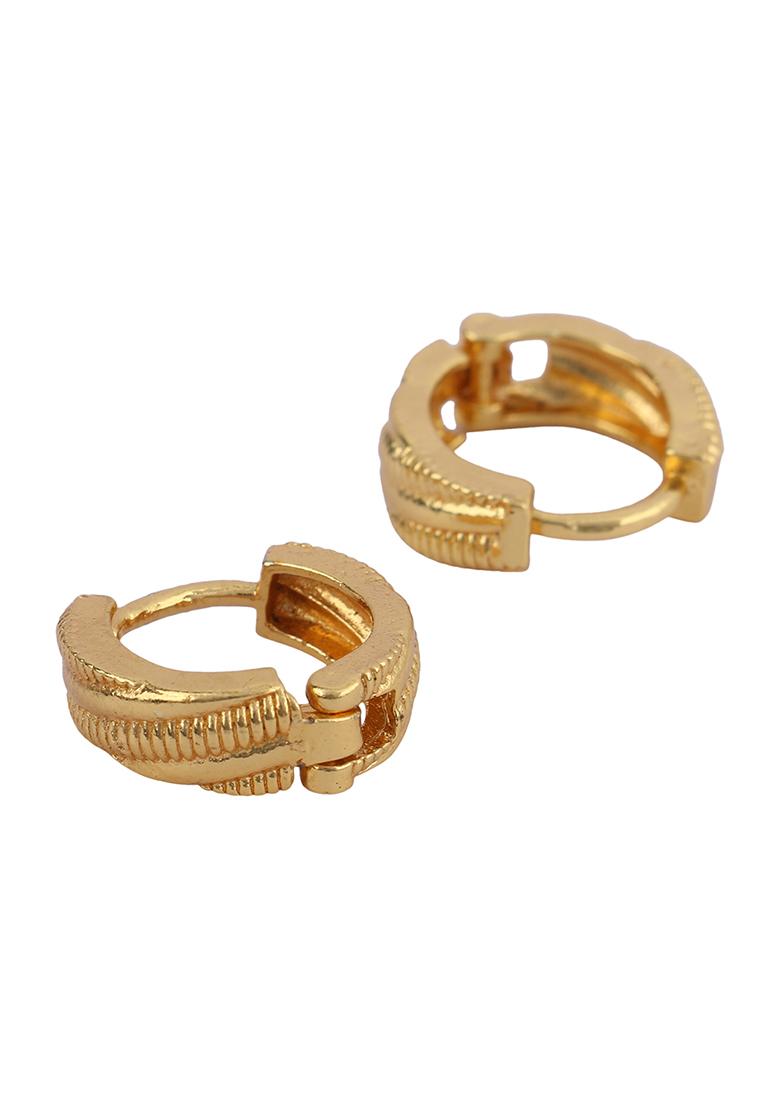 Gold Plated Hoop Earrings - Indya