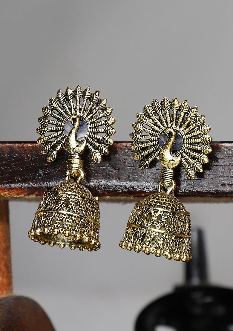 Gold Plated Jhumka Earrings