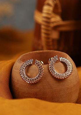 White American Diamond Stud Earrings