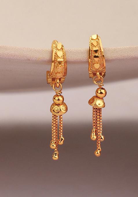 Gold Plated Drop Earrings
