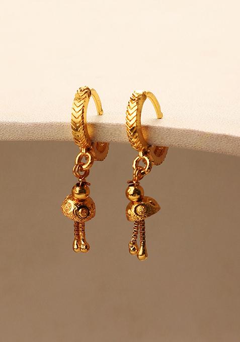 Gold Plated Drop Earrings