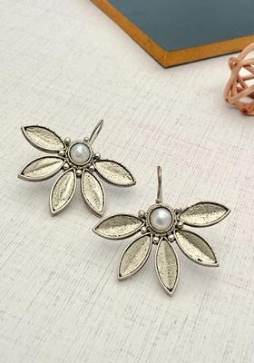 Silver Plated Cubic Zircon American Diamond Earrings