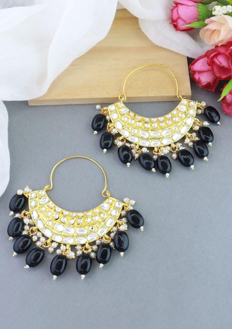 Gold Plated Traditional Handcrafted Pearl Jhumka Earrings