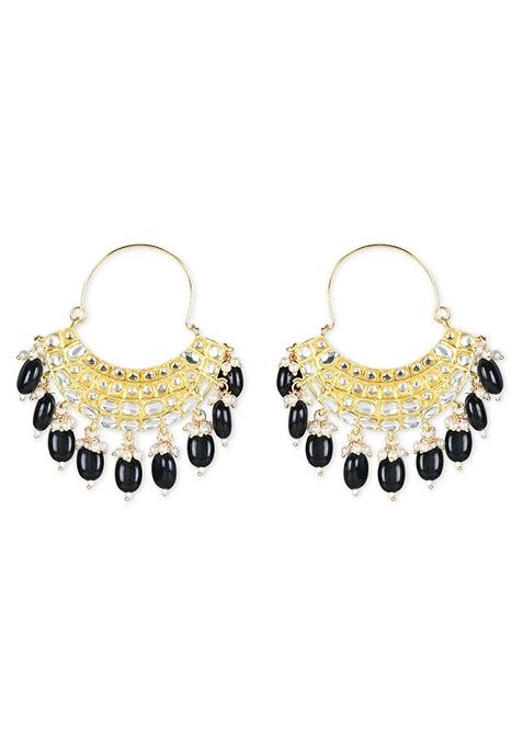 Gold Plated Traditional Handcrafted Pearl Jhumka Earrings