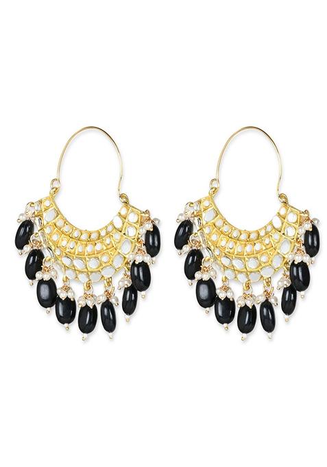 Gold Plated Traditional Handcrafted Pearl Jhumka Earrings
