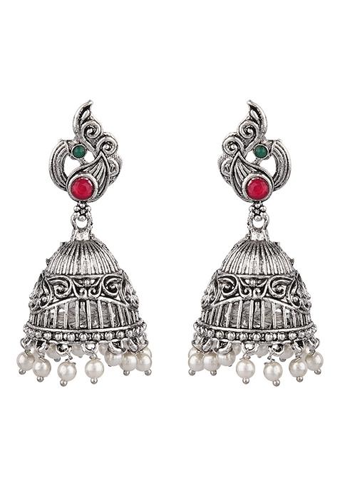 Silver Oxidised Earrings