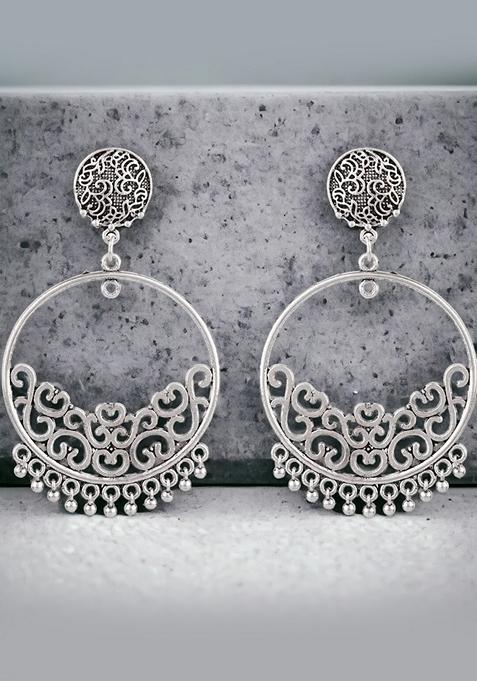 Silver Oxidised Earrings