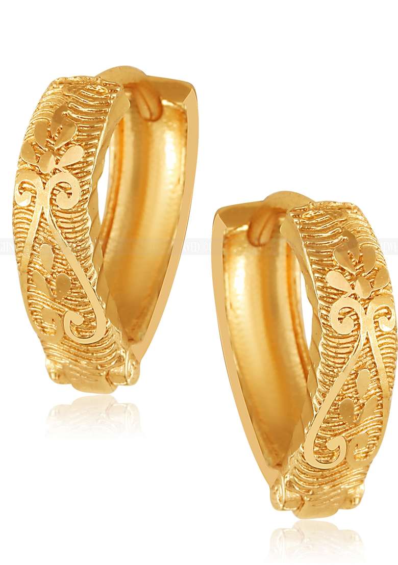 Gold Plated Drop Earrings - Indya