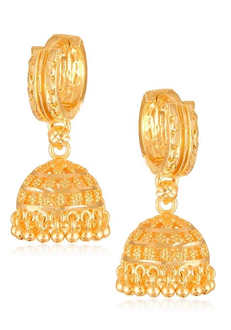 Gold Plated Jhumka Earrings