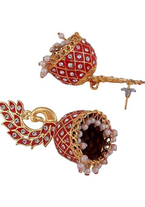 Red Cubic Zirconia Earrings