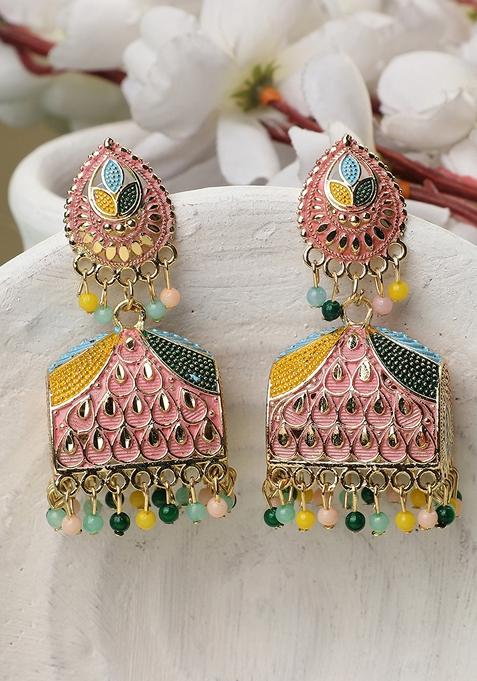 Multicolor Pearl Earrings