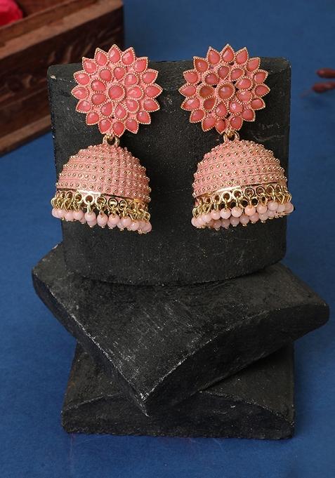 Pink Cubic Zirconia Earrings