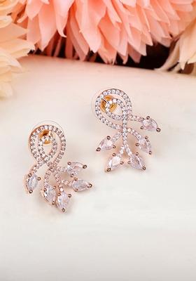 Silver American Diamond Earrings