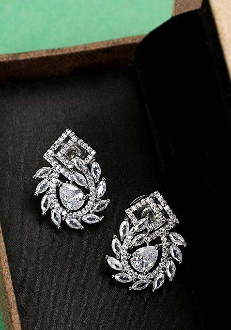 Rose Gold American Diamond Earrings