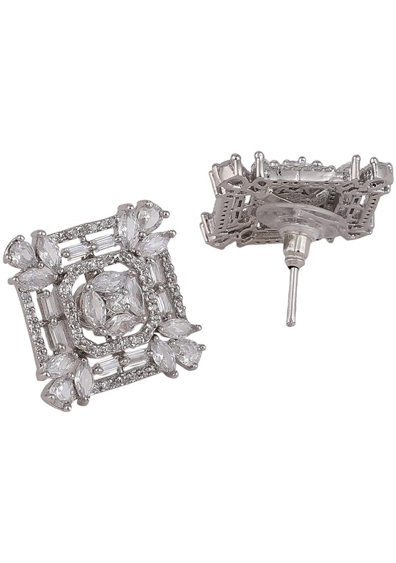 Rose Gold American Diamond Earrings