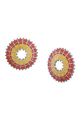 Silver Plated Oxidised Earrings