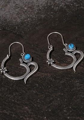 Silver Plated Oxidised Earrings