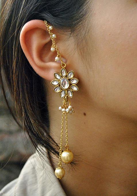 Gold Kundan Kanauti